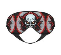 Masques de sommeil soyeux rouge et noir - Couverture en satin doux pour les yeux - Élastique pour femme et homme - Pour la sieste de voyage - Étoiles de nuit silencieuses