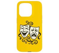 Masques de théâtre comédie et tragédie Coque pour iPhone 15 Pro