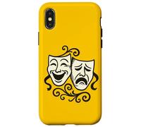 Masques de théâtre comédie et tragédie Coque pour iPhone X/XS