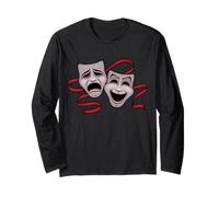 Masques de théâtre comédie et tragédie Manche Longue