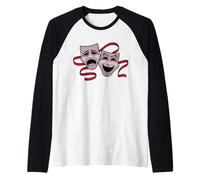 Masques de théâtre comédie et tragédie Manche Raglan