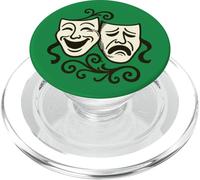 Masques de théâtre comédie et tragédie PopSockets PopGrip pour MagSafe