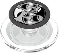 Masques de théâtre comédie et tragédie Yin Yang Balance PopSockets PopGrip pour MagSafe