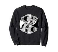 Masques de théâtre comédie et tragédie Yin Yang Balance Sweatshirt