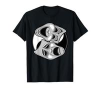 Masques de théâtre comédie et tragédie Yin Yang Balance T-Shirt