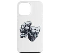 Masques de théâtre Dramatique comédie et tragédie Coque pour iPhone 13 Pro Max