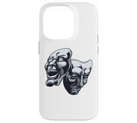 Masques de théâtre Dramatique comédie et tragédie Coque pour iPhone 14 Pro