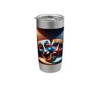 Masques de théâtre dramatique comédie et tragédie Gobelet isotherme en acier inoxydable double paroi