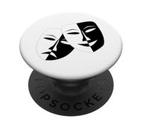Masques de théâtre Dramatique comédie et tragédie PopSockets PopGrip Adhésif
