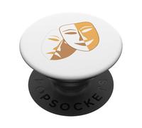 Masques de théâtre Dramatique comédie et tragédie PopSockets PopGrip Adhésif
