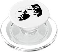 Masques de théâtre Dramatique comédie et tragédie PopSockets PopGrip pour MagSafe