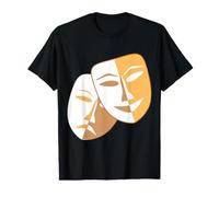 Masques de théâtre Dramatique comédie et tragédie T-Shirt Graphique avec Valeur
