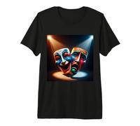 Masques de théâtre Dramatique comédie et tragédie T-Shirt Haut de Gamme