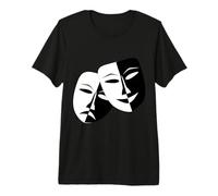 Masques de théâtre Dramatique comédie et tragédie T-Shirt Haut de Gamme