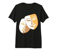 Masques de théâtre Dramatique comédie et tragédie T-Shirt Haut de Gamme