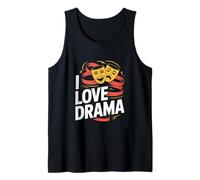 Masques de tragédie I Love Drama Theater Comédie Débardeur