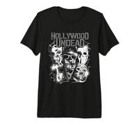 Masques en métal Hollywood Undead - Produit Officiel T-Shirt Haut de Gamme