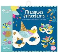 Masques étincelants - Ma pochette d'artiste - - Maude Guesné - Auzou Philippe Eds - Jeux livres objets