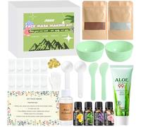 Masques faciaux à faire soi-même, kit de bricolage pour adultes, gel d'aloe vera hydratant, masque de beauté pour femme, soin du visage créatif, cosmétique comme cadeaux