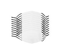 Masques faciaux de sublimation vierges, Lot de 10 masques, Taille L
