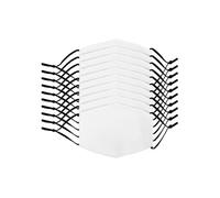 Masques faciaux de sublimation vierges, Lot de 10 masques, Taille M