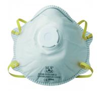 Masques FFP1 NR D SL coqués avec valve - boîte de 10 pièces Coverguard