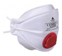 BOITE 10 DEMI-MASQUES JETABLES FFP3 PLIABLES 4 VOLETS AVEC VALVE DELTA PLUS - M1305VC TU