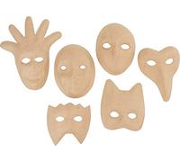 Masques pour enfants VBS, papier mâché, set de 6