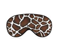 Masques pour les yeux doux en peau d'animal sauvage de girafe avec sangle réglable, bandeau léger et confortable pour dormir
