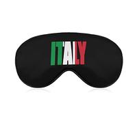 Masques pour les yeux souples avec drapeau de pays italien avec sangle réglable, bandeau léger et confortable pour dormir
