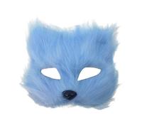 Masques Sexy Unisex Chic Élégant Deguisement Couple Mascarade Antiques Vintage Masques Accessoire Déguisements Mystérieux Loup en Dentelle Soirée Léger Décontracté Déguisement (Blue, One Size)