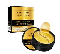 Masques tout-en-un pour le contour des yeux à l'or 24 carats : Hydratent, illuminent et raffermissent - le tout en une seule étape. Convient à tous les types de peau et idéal pour les voyages