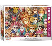 Puzzle Eurographics - Masques du Carnaval de Venise, 1000 pièces multicolore G