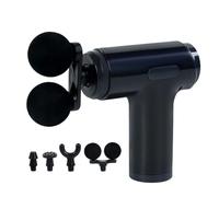 Masqueur musculaire - 4,2 pouces Dispositif portable épaule pour une relaxation profonde, 4 têtes de massage avec vie calme, outil de fitness pour les athlètes à la maison, noir, pack de voyag