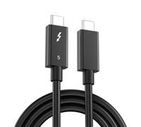 Masreoi Câble de données Thunderbolt5 120 Gbit/s - Transfert rapide - Prend en charge l'extension double écran 8K 60 Hz et un taux de rafraîchissement jusqu'à 540 Hz