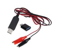 Masreoi Solution d'alimentation alternative économique de type C USB 5 V vers 6 V - Câble d'alimentation à clip - 4 piles AA/AAA/C/D 1,5 V