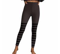 Masrin Legging d'Halloween pour femme - Sexy - Mince - Pantalon rayé - Taille haute - Sport - Pantalon de fitness - Collant moulant - Pêche - Pantalon de yoga à rayures - Pantalon stretch - Costume