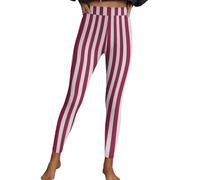 Masrin Leggings Femme Sexy Pantalon Rayé Décontracté Imprimé Pantalons Taille Haute Sport Pantalon de Fitness Collant Moulant Hanches Pêche Pantalon de Yoga Pantalon Extensible Costume Halloween