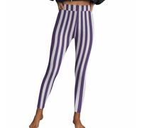 Masrin Leggings Femme Sexy Pantalon Rayé Décontracté Imprimé Pantalons Taille Haute Sport Pantalon de Fitness Collant Moulant Hanches Pêche Pantalon de Yoga Pantalon Extensible Costume Halloween