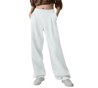 Masrin Palazzo Pantalon de jogging baggy pour femme - Pantalon de sport long en coton - Pantalon de survêtement confortable - Pantalon de jogging large avec taille élastique - Pantalon de yoga