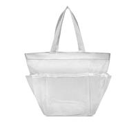 Mass Beauty Sac de douche pliable en maille à séchage rapide avec 8 poches pour le bain et les voyages (noir)