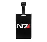 Mass Effect N7 Étiquette de bagage de protection de la vie privée Alliance Militaire Bagages Étiquettes de sac de voyage Valise