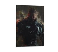 Mass Effect Poster2 - Poster décoratif sur toile - Affiches murales et impression d'art moderne pour chambre à coucher - 50 x 75 cm