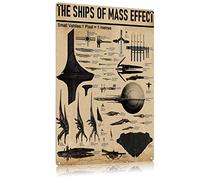 Mass Effect Ships Knowledge Plaque métallique en étain The Ships Of Mass Effect - Affiche vintage - Plaque en métal pour passionné - Cadeau pour maison, chambre à coucher, café, décoration murale 20
