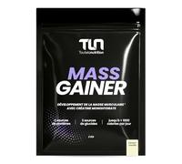 MASS GAINER | Gainer Prise de Masse Musculation | Créatine | +1200 kcal par jour | Protéines Whey & Caséine + Glucides Avoine & Maltodextrine + MCT | 20 Portions par Doypack de 2 kg | Vanille | TLN
