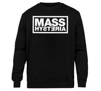 Mass Hysteria Band Rock French Veste Sweat-Shirt Noir Unisexe À Col Ras du Cou Écologique