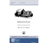 Mass in E Flat. Chœur Mixte et Accomp.. Vocal Score