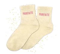 MASSA Chaussettes Paillettes - Taille Unique - Parfaite, Unique, Wesh, Tana, Princesse, Pipelette, Raleuse, Gourmande, Aigrie, Mamounette - Chaussettes à Paillettes (Parfaite)