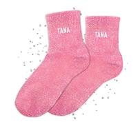 MASSA Chaussettes Paillettes - Taille Unique - Parfaite, Unique, Wesh, Tana, Princesse, Pipelette, Raleuse, Gourmande, Aigrie, Mamounette - Chaussettes à Paillettes (Tana)