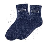 MASSA Chaussettes Paillettes - Taille Unique - Parfaite, Unique, Wesh, Tana, Princesse, Pipelette, Raleuse, Gourmande, Aigrie, Mamounette - Chaussettes à Paillettes (Pipelette)